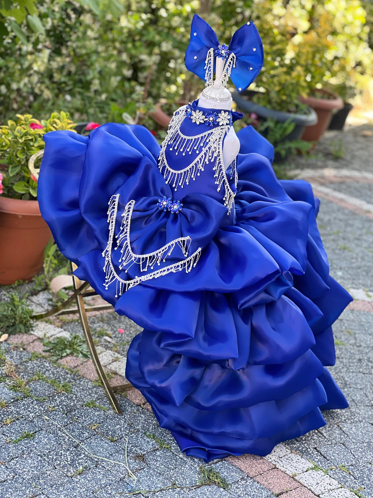 Puffy Tail Detail Party Dress