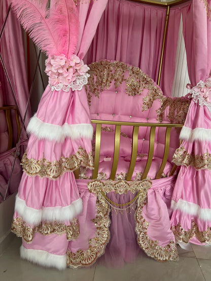 Royal Crib And Decor Pink And Gold